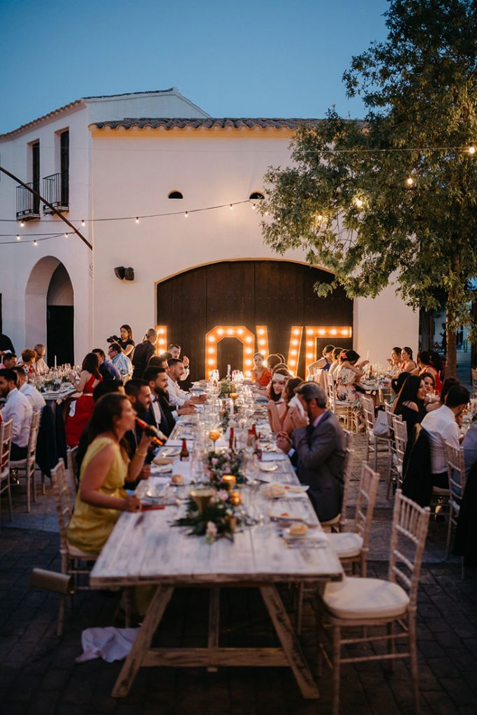 cena de bodas Boda Militar Sofía y Fran