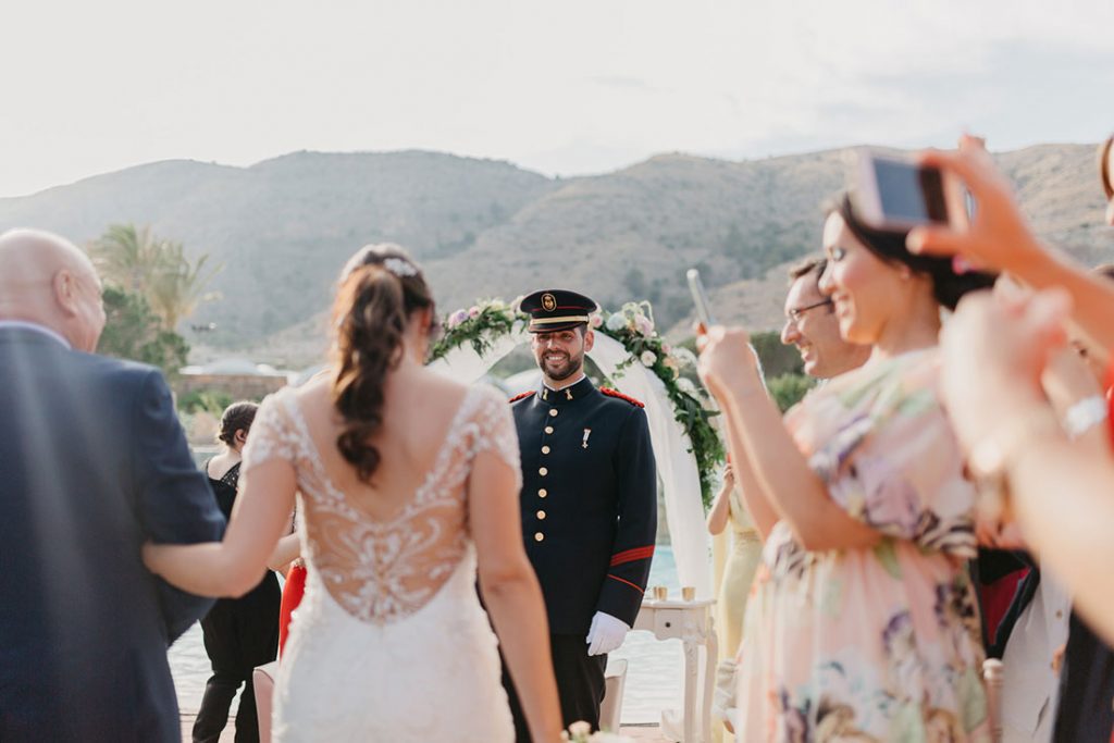 hacia el altar Boda Militar Sofía y Fran