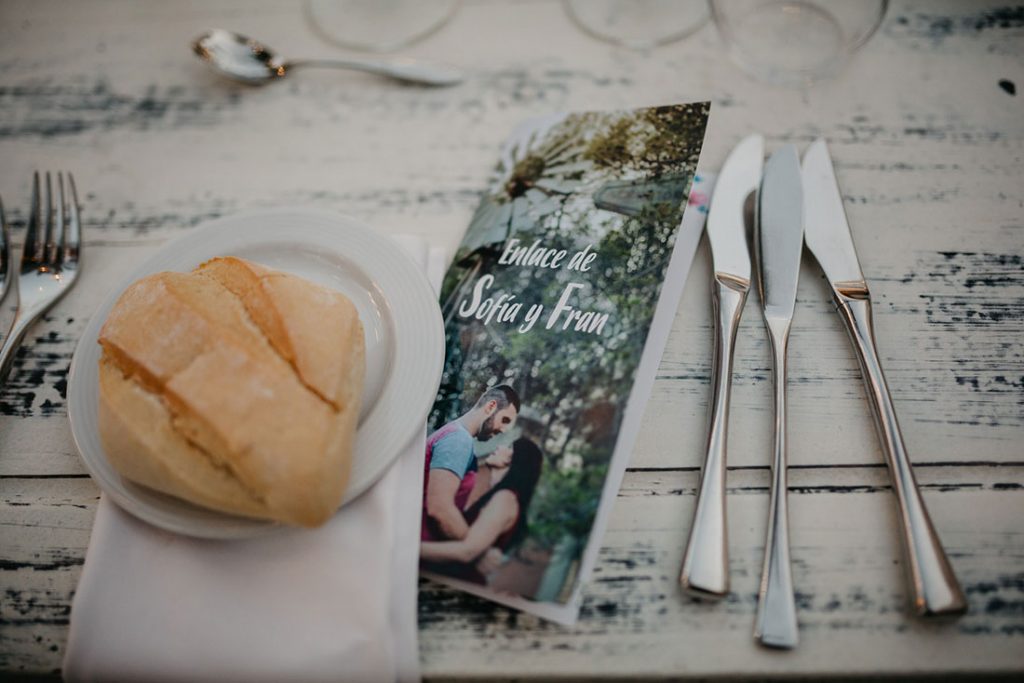 menu de enlace Boda Militar Sofía y Fran