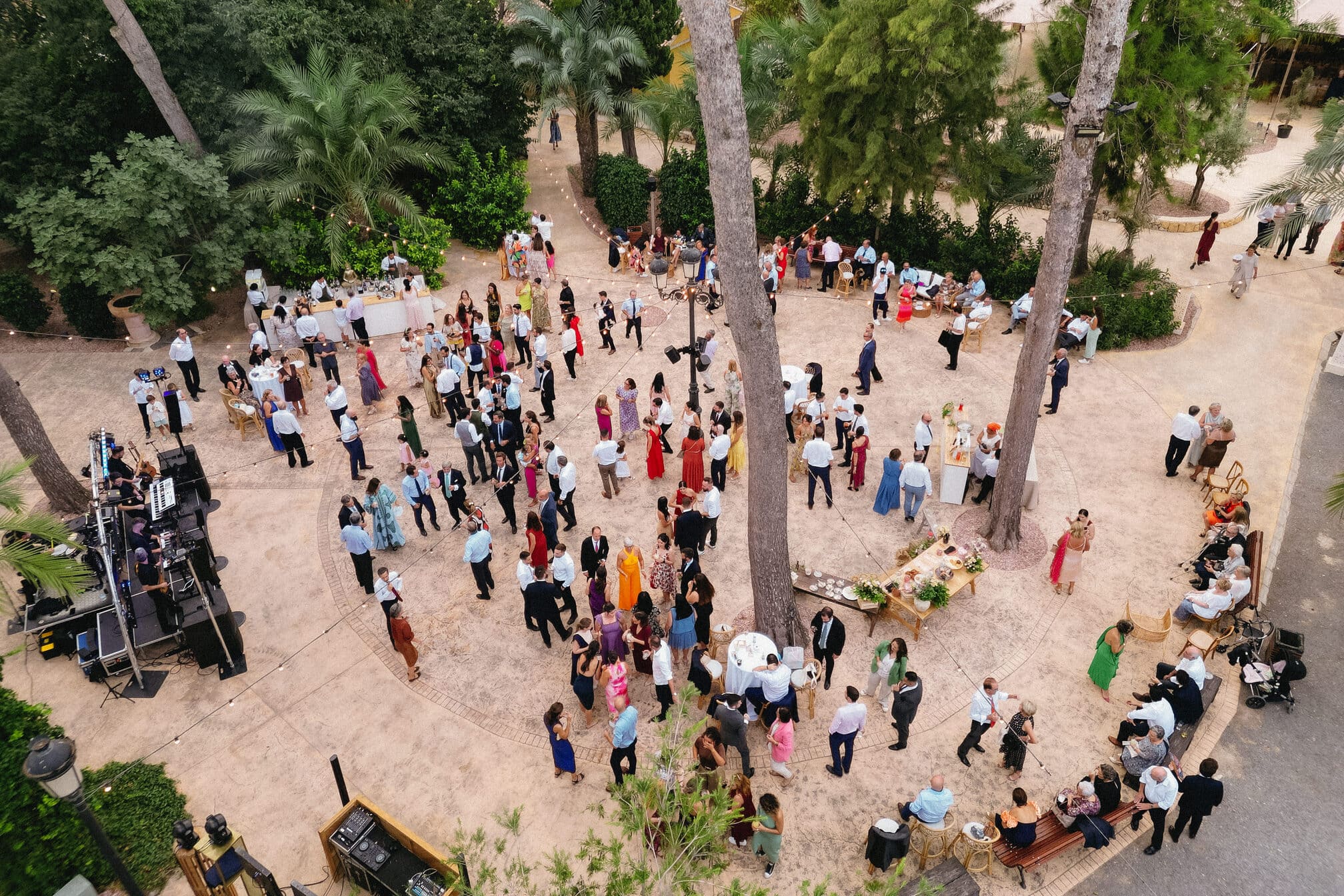 La plaza en la Finca para bodas El Senyoret