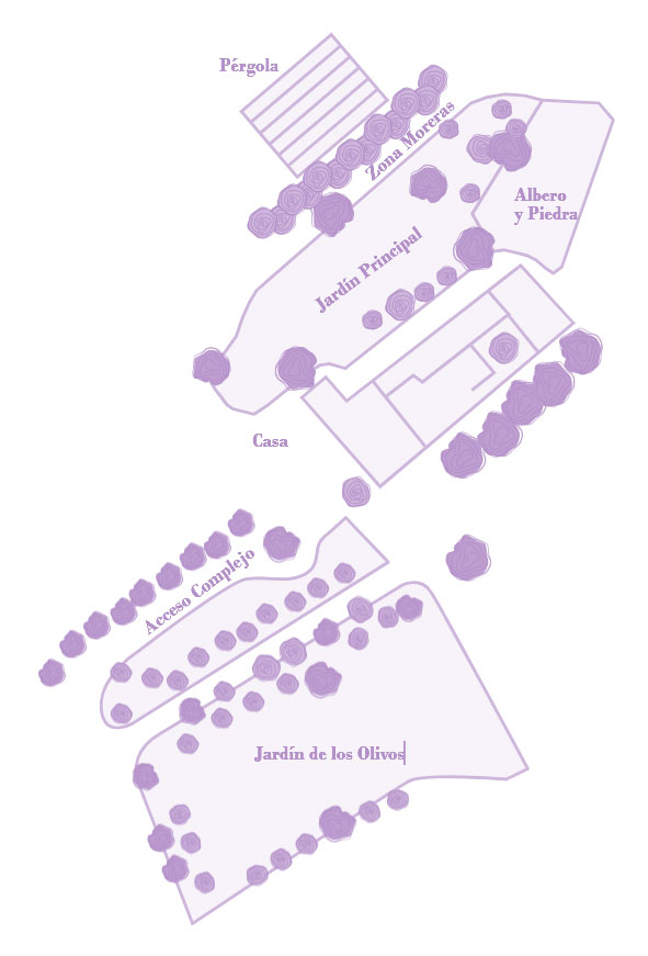 Mapa espacios de la Casa Benigalip