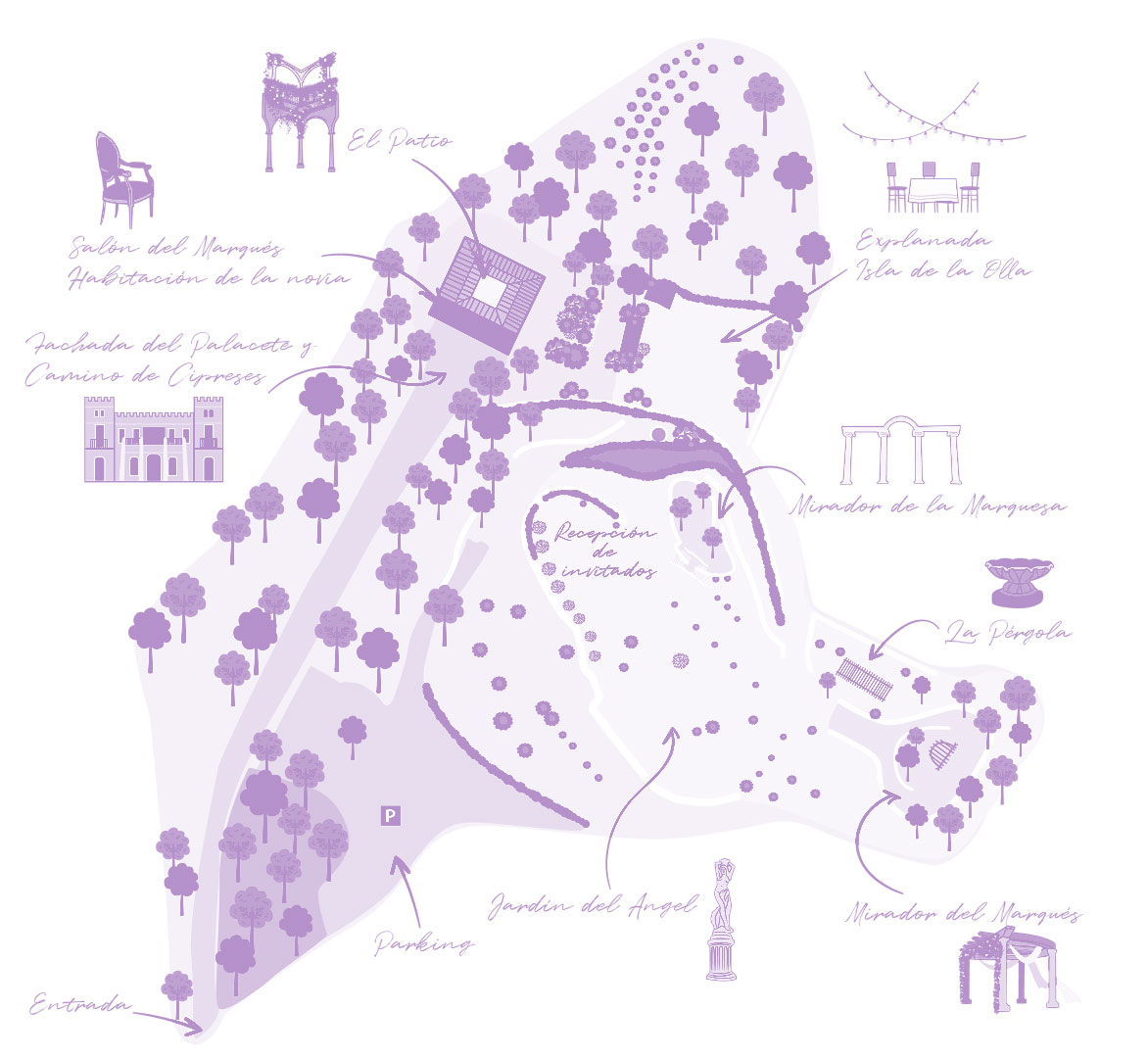 Mapa de la Finca de Marqués de Montemolar en Altea